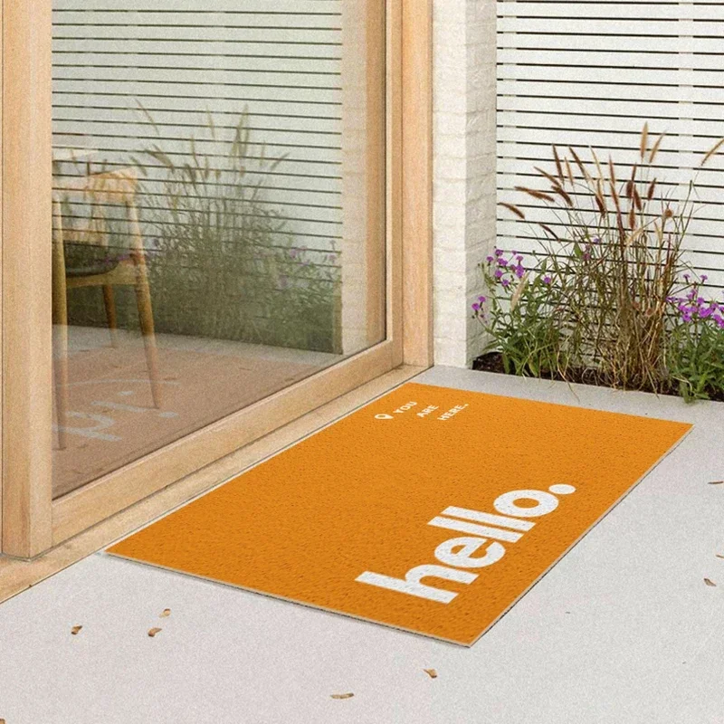 Creative Design Welcome Door Entrance Mat Non Slip Indoor Outdoor Home Decore Carpet Living Room Kitchen Bathroom Floor Rugs