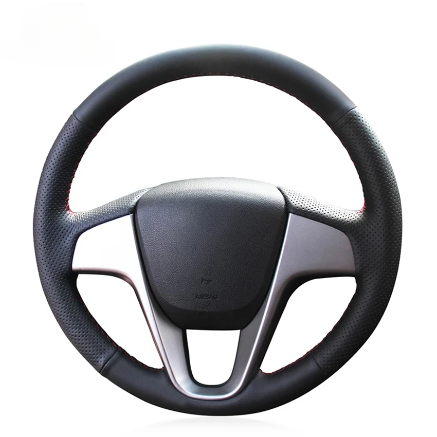 

Чехол на руль для Hyundai Solaris Verna 2010-2016 i20 2008-2015 Accent 2011-2019