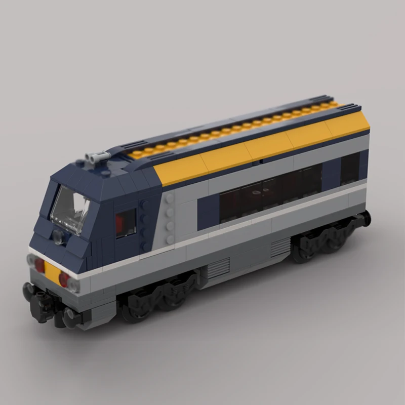 เมืองรถรุ่น MOC อาคารอิฐรถไฟผู้โดยสารควบคุมรถ Modular เทคโนโลยีของขวัญวันหยุดประกอบของเล่นเด็กชุด