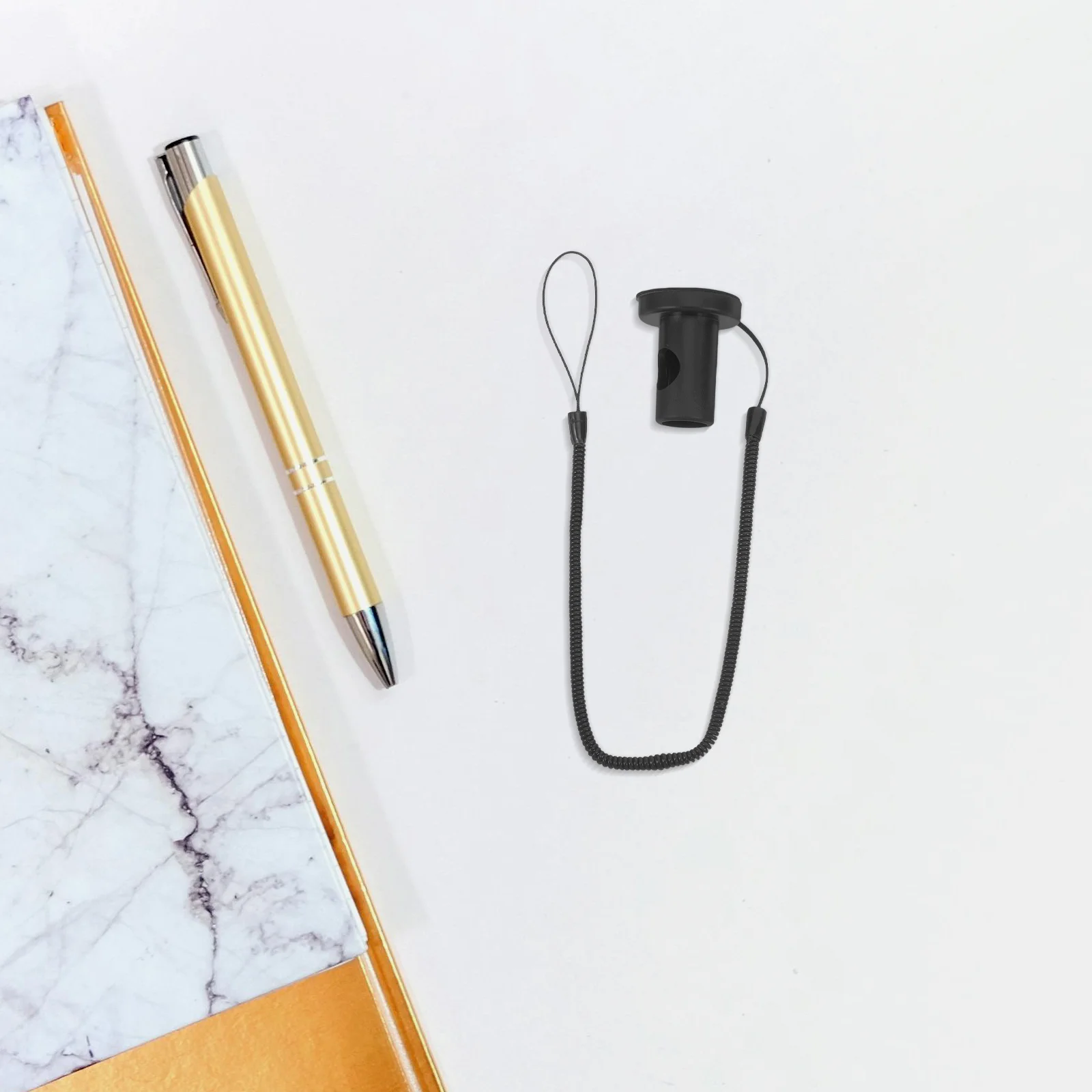 Elastic Pen Holder Clip Retractable Anti-Lost Spring Rope 1.3m Plastic Stylus Lanyard for Teachers Students Elastic Lanyard