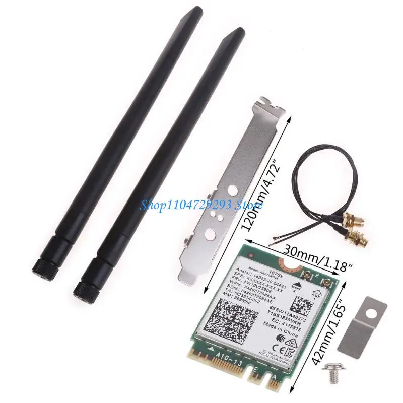 Y2GD NGFF M.2 Wifi Card Band 6G Wireless 1675x Card 802.11ax Adapter