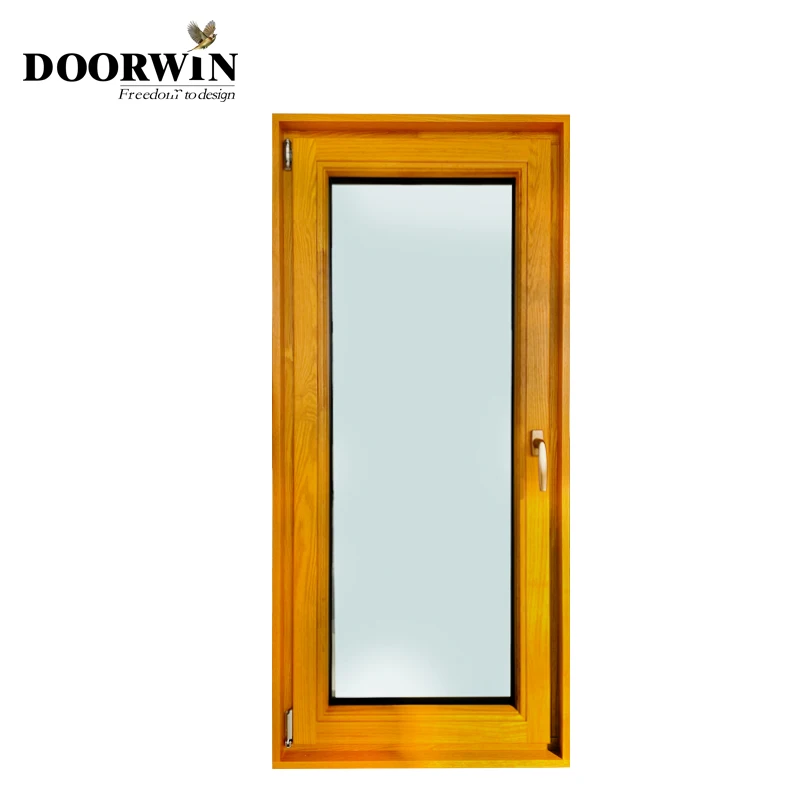 Factory Supplying Custom Wood Glass Windows Tilt Turn Casement Window Hurricane Impact Casement Windows