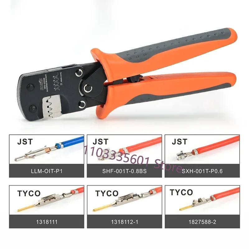 IWISS IWS-3220M Crimper Plier 0.03-0.52mm² 32-20AWG Micro Connector Ratecheting Crimping Tool Set 1470pcs PH2.0mm Terminals Kit