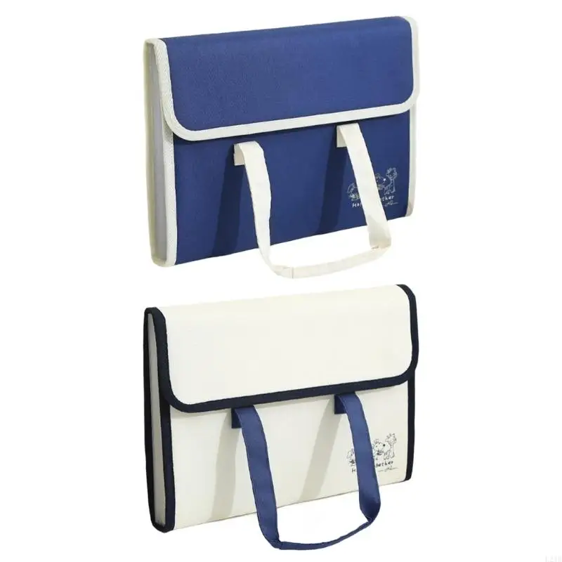 

2025 New Document Organizers Canvas Torage Bag with Labels File Folder Paper Storage Bag Organ Folder for Student Teacher