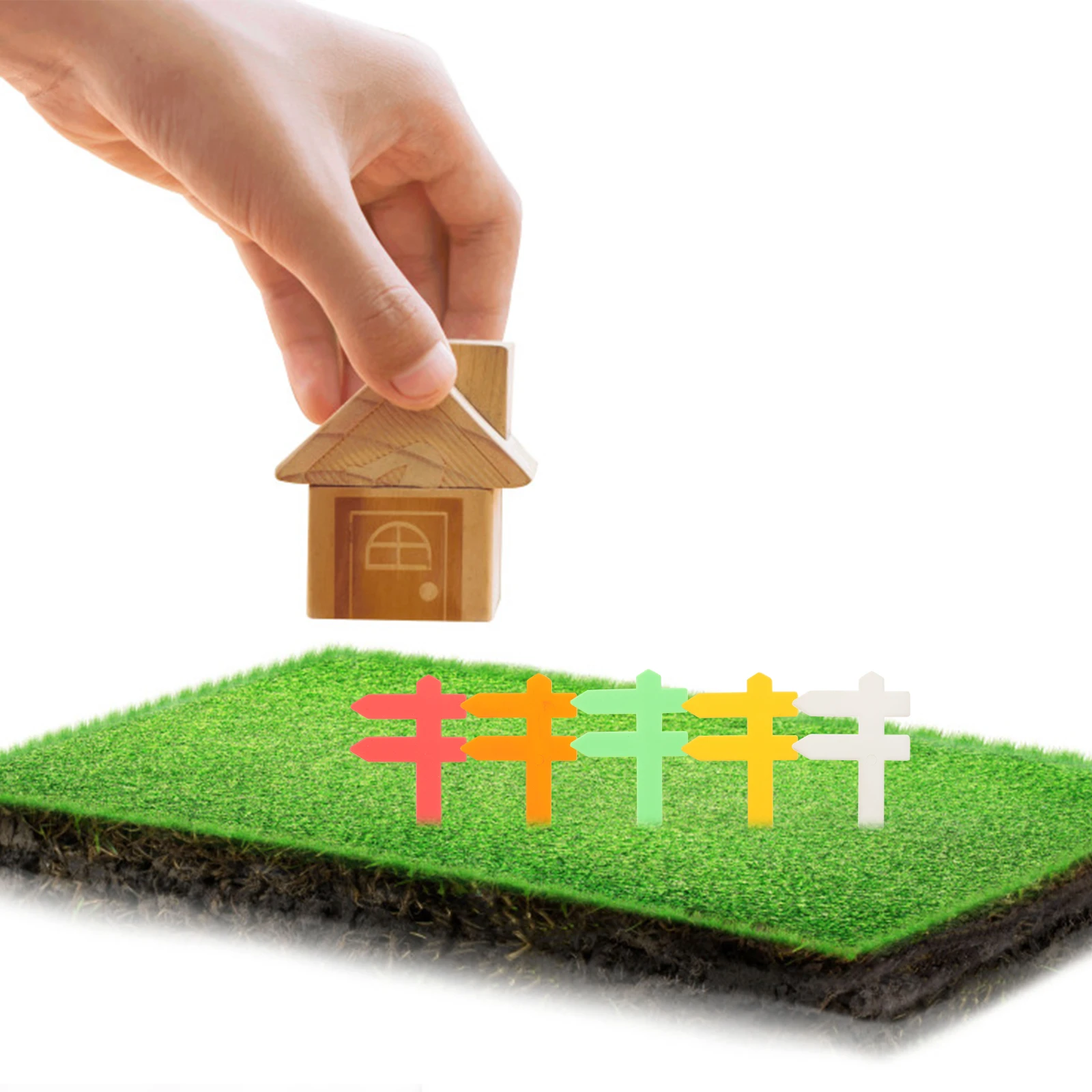 

20 Pcs Mini Sign Fences Funny Garden Signs Container Labels for Wooden Planter Markers