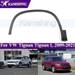 Kamshing 1pcs Front or Rear Bumper Wheel Eyebrow For VW Tiguan Tiguan L 2009-2021 Fender Wheel Eyebrow Trim Anti-collision Strip