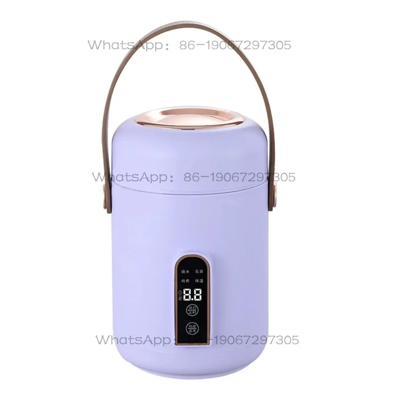 

Electric Stewpot Mini Rice Cooker Efficient Heating Insulated Portable Multifunction Soup Porridge