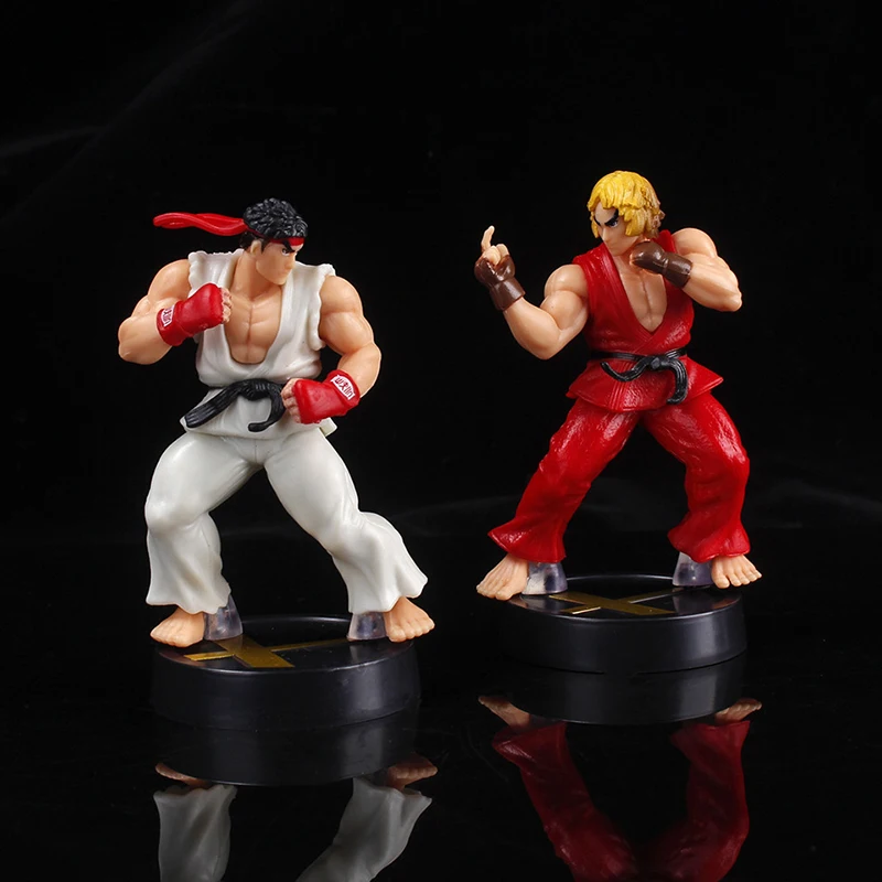 Anime Street Fighter Fighting Game Action Figure Ken Masters Hoshi Ryu PVC Kawaii Toys Dolls Room Decor Birthday Gift For Boys