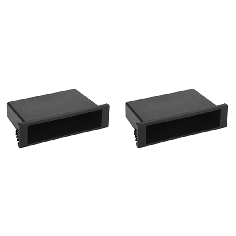 

2 шт. универсальный автомобильный двойной 1 Din держатель для чашки пластиковый ящик для хранения для стерео радио