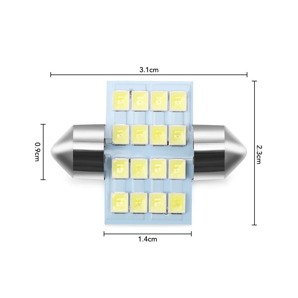 4PCS LED 31mm car Bulb Interior Reading Light For Honda CRV Accord Odeysey Crosstour FIT Jazz City Civic JADE Crider Spirior