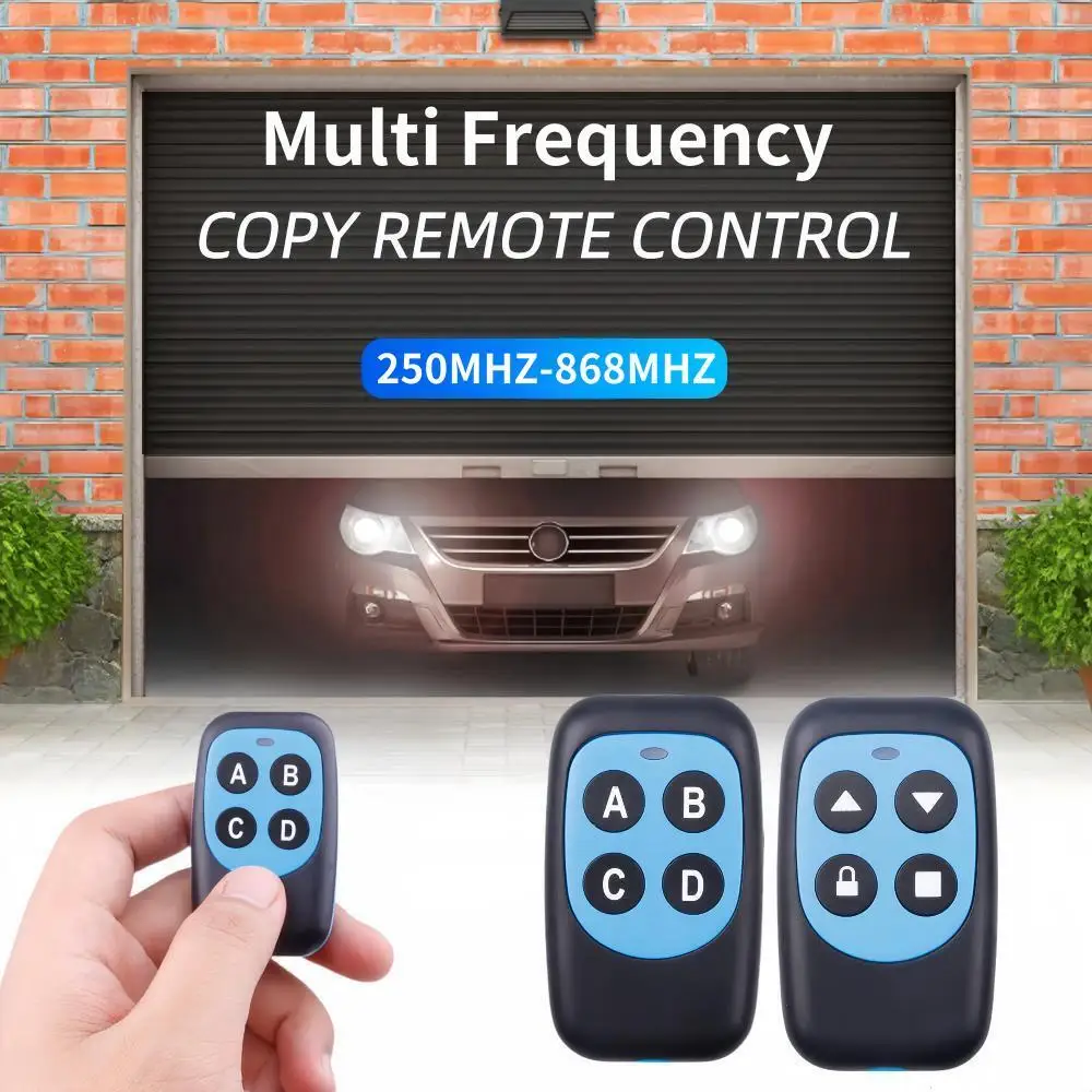 250-868Mhz RF Duplicator Remote Control Auto Copy Remote Control Fixed Code 433mhz 315Mhz Wireless Remote For Gate Garage Door