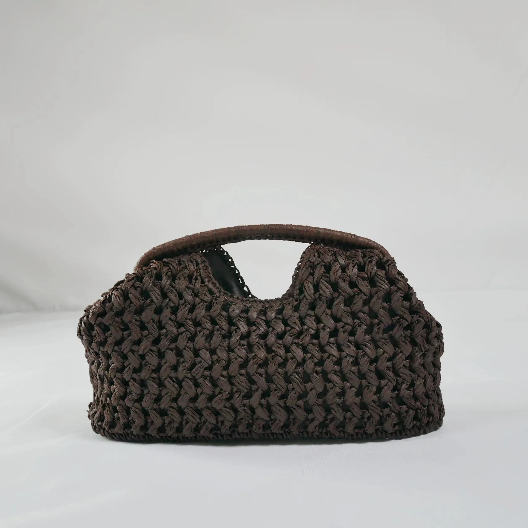 

Elegant Ladies Chain Woven Handbag Straw Shoulder Bag Fashionable Raffia Crossbody Beach Bag Summer New Versatile Women's Bag