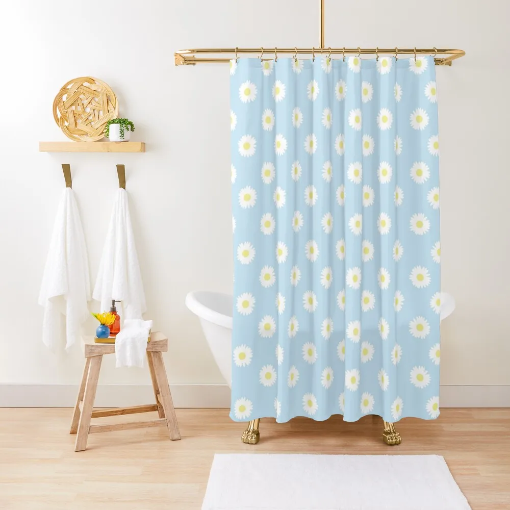 

Daisy Blue Pastel Aesthetic Cute Daisies Flower Cottagecore Shower Curtain Bathroom And Shower Products Bathroom Decor Curtain