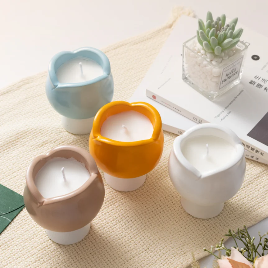 

9VG70VLX16 Tulip flower shaped fragrance creative gift handmade birthday fragrance candle