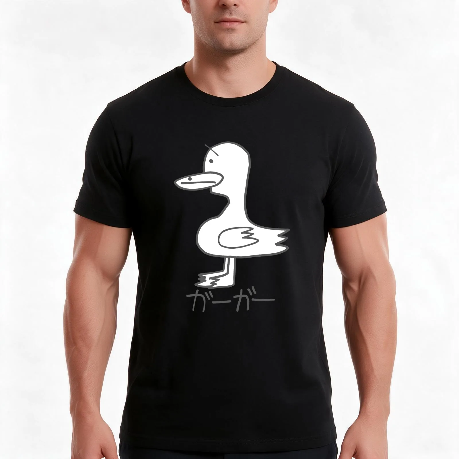 Goose (remastered) T-Shirt Summer Casual Cotton Tee Oversized Streetwear Tops Vintage Graphic Print Loose Fit Short Sleeve