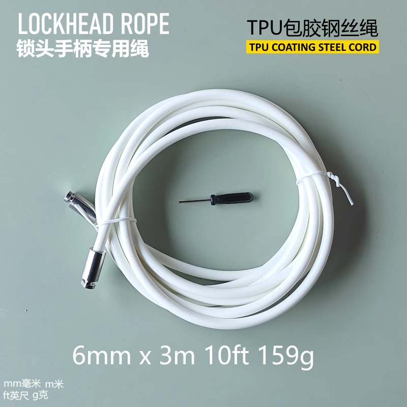 HIGH END click lock head jump rope handle AND ROPE NEVERTOOLATE heavy skip rope accessories spare part same as ra IGNITE