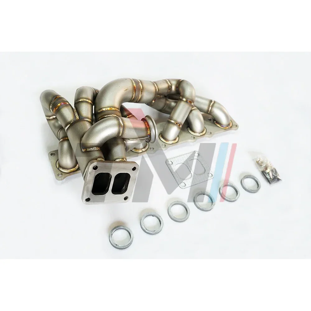 TM PERFORMANCE SS304 B M W N54 N55 335i 135i 535i Single Turbo Exhaust manifold T4 Divided Twin