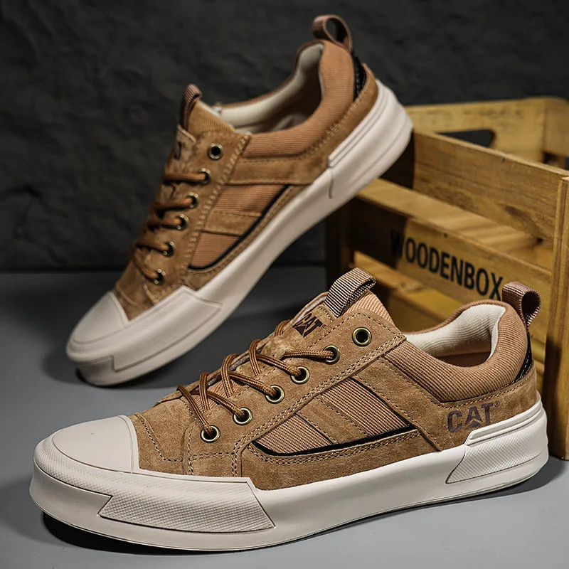 Zapatos de tablero para hombre recién llegados, zapatillas antideslizantes resistentes al desgaste para todas las estaciones, zapatos de senderismo todoterreno para exteriores, zapatillas Retro clásicas de lujo para hombre