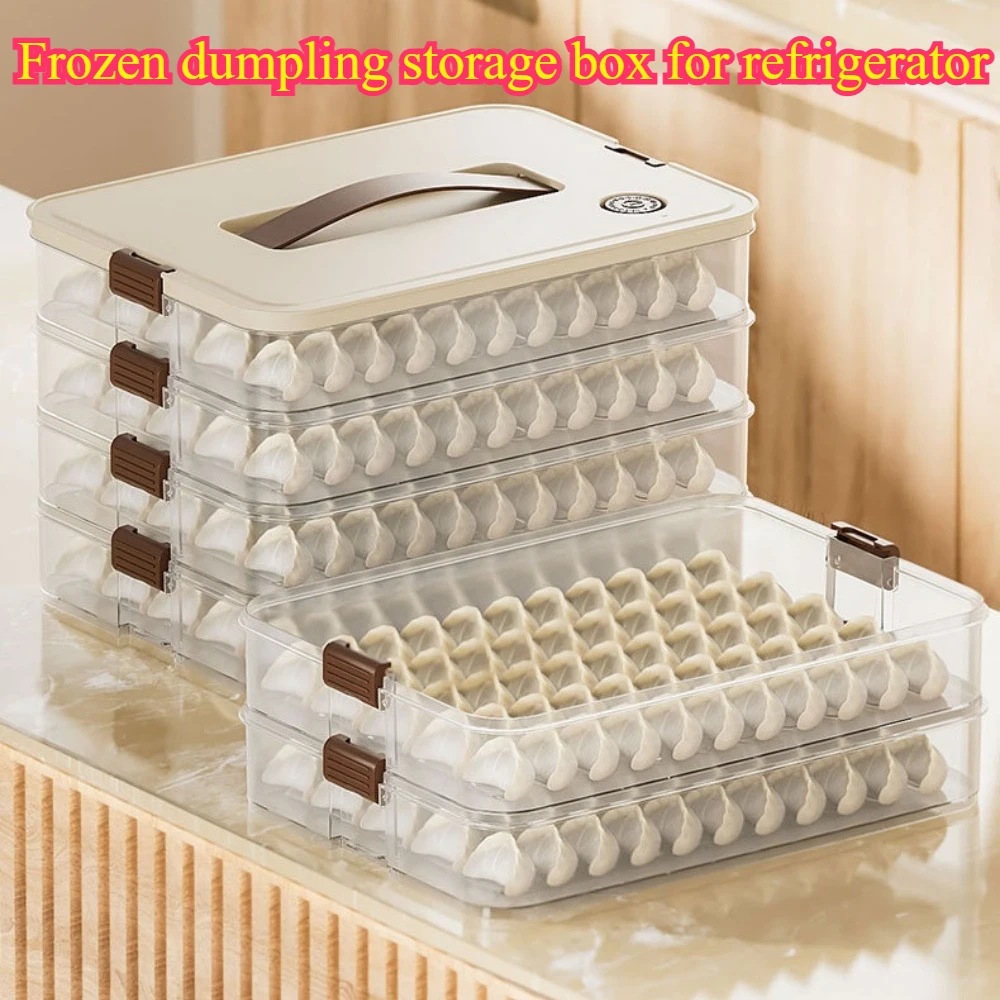 

Ящик для хранения замороженных пельменей для холодильника, пищевой ящик для пельменей Wonton, быстрая морозильная коробка, поднос Wonton