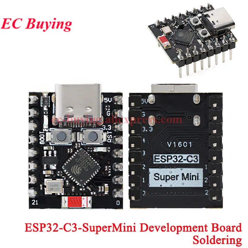 1-10 Stück ESP32-C3 ESP32C3 ESP32C6 C6 S3 H2 PRO Mini SuperMini Wi-Fi Ble Programmier-Lern-Entwicklungsboard Modul ESP32C3FN4 – Detail 5