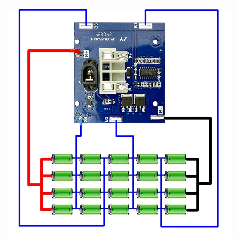 20 X 18650 WA3550 Li-ion Battery Case PCB Charging Protection Circuit Board For Worx 21V WA3551 WA3572 WA3590 Shell Housings