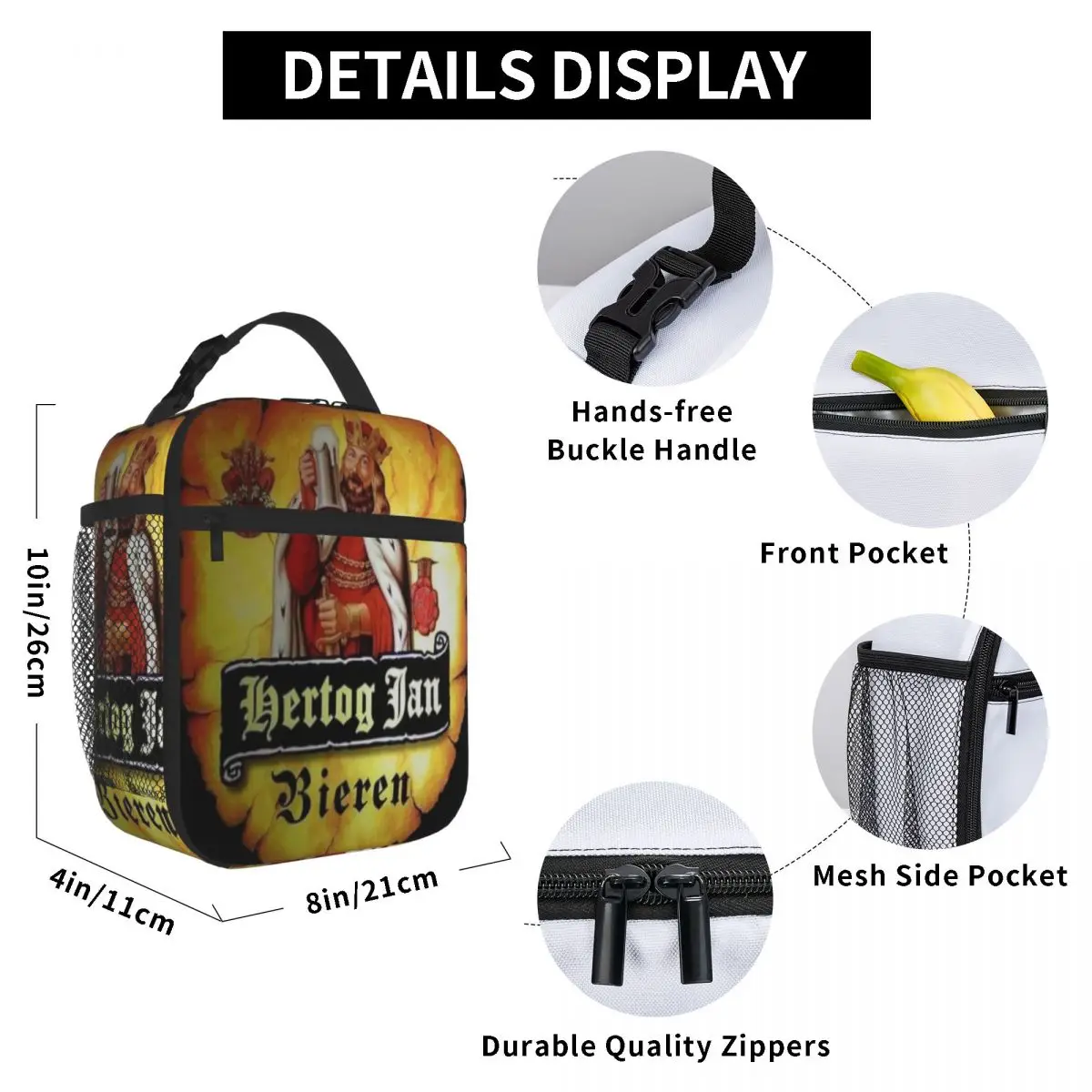 Hertog Jan Beer 1403 Lunch Tote Lunch Boxes Thermal Bags Insulated Lunch Box