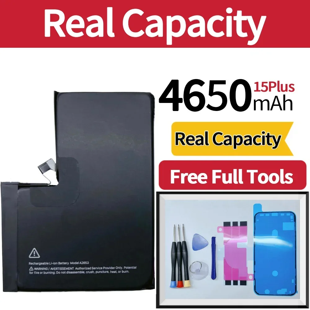 

100% NEW High Capacity Replaceable Battery for iPhone 15 15ProMax 15/16 16Pro/SE2/SE3/14Plus 14ProMax with Tools