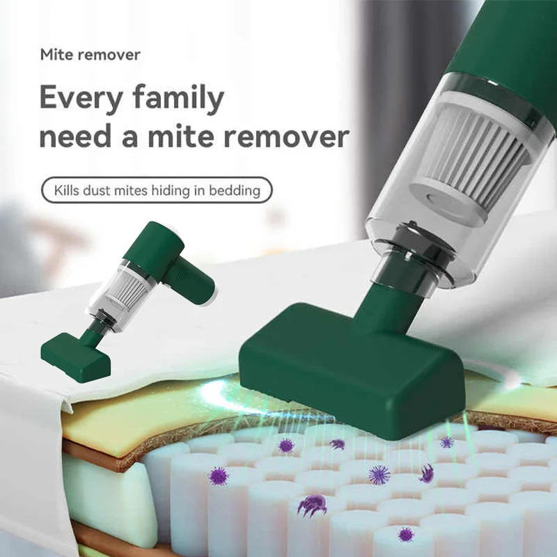 Handheld Vacuum Cleaner Mite Remover Robot Device 2 In 1 Bed Vacuum Cleaner Dust Mite Controllers Pillow Mattress For House