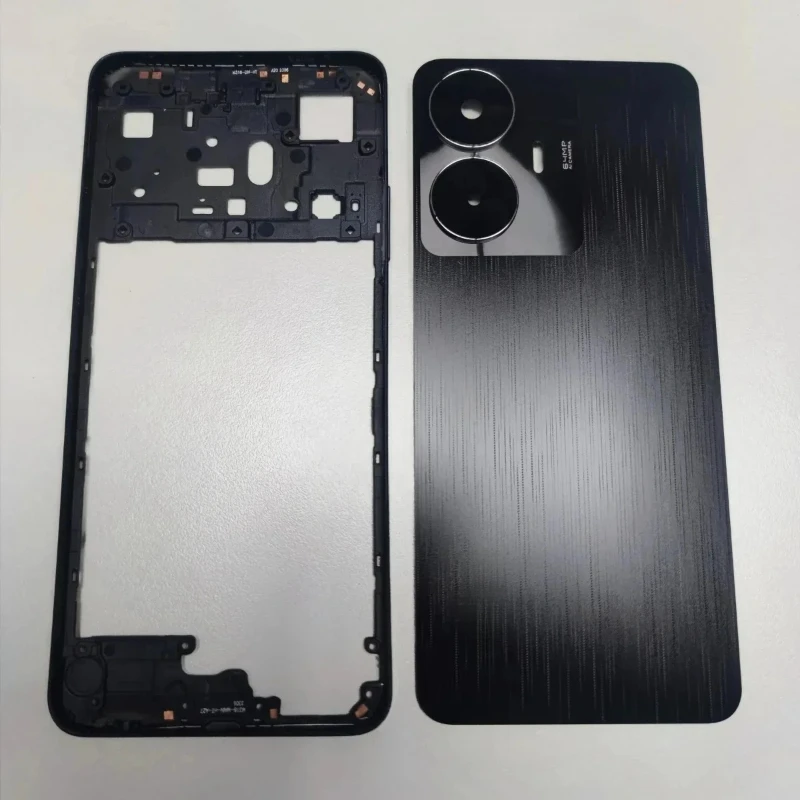 NEW Full Housing For Realme C55 Back Cover Middle Frame Side Key Camera Glass Lens