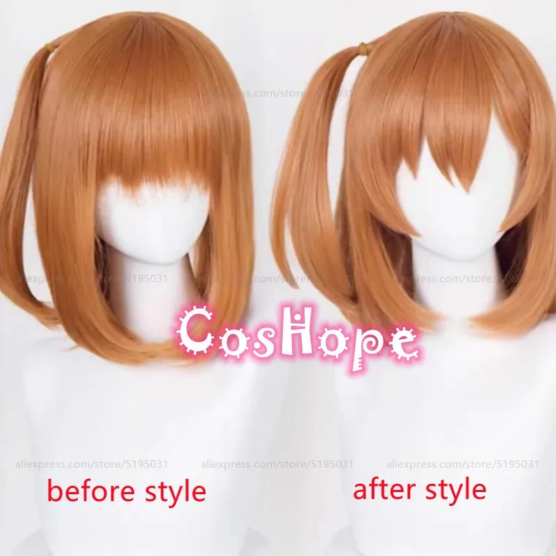 

2025 Honoka Kousaka 41cm Orange-red Anime Cosplay Wigs Heat Resistant Synthetic Wig Halloween