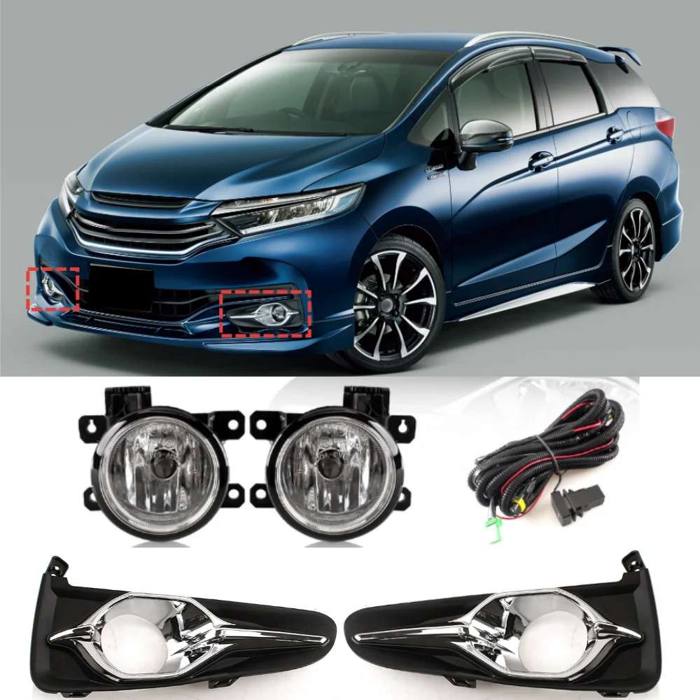 

Для Honda Fit JAZZ SHUTTLE 2017-2019 автомобильный передний бампер противотуманная фара в сборе