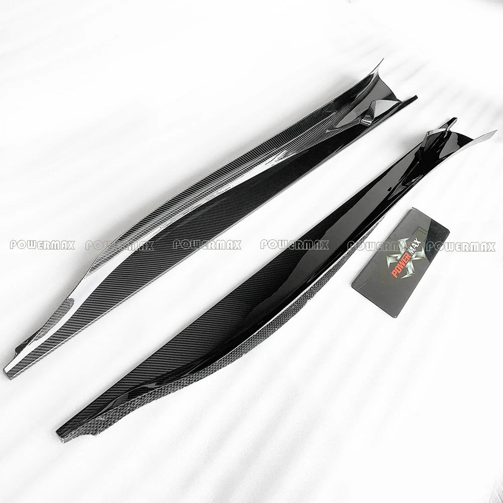 Dry Carbon Fiber V Style Side Skirt Extension for Lotus Emira 2023-2025