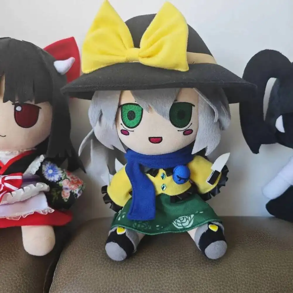 

Мультяшная аниме-фигурка-подушка Touhou Project Komeiji Koishi FUMO, 20 см, в сидячей позе, модель для косплея, подарки