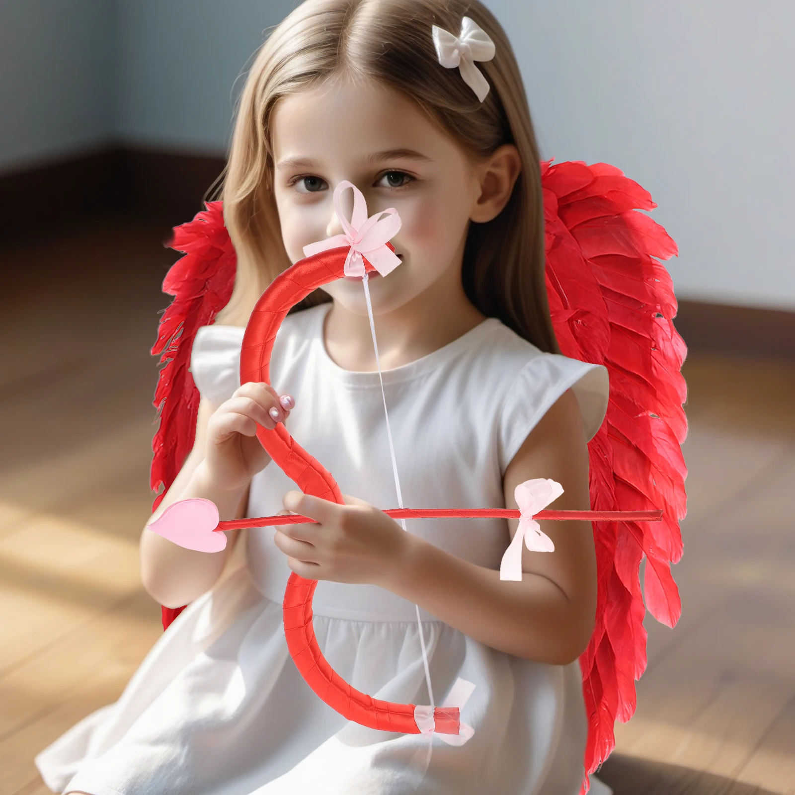 Ladybug Wings Costume Lightweight Foldable Design for Kids Girls Halloween Birthday Party Cosplay Masquerade Performance Dress