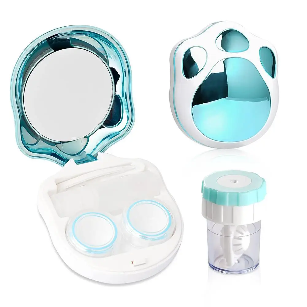 

Contact Lens Case Portable Solid Color Lens Cover Container Holder Candy Color Contact Lenses Box Fashion Accessories