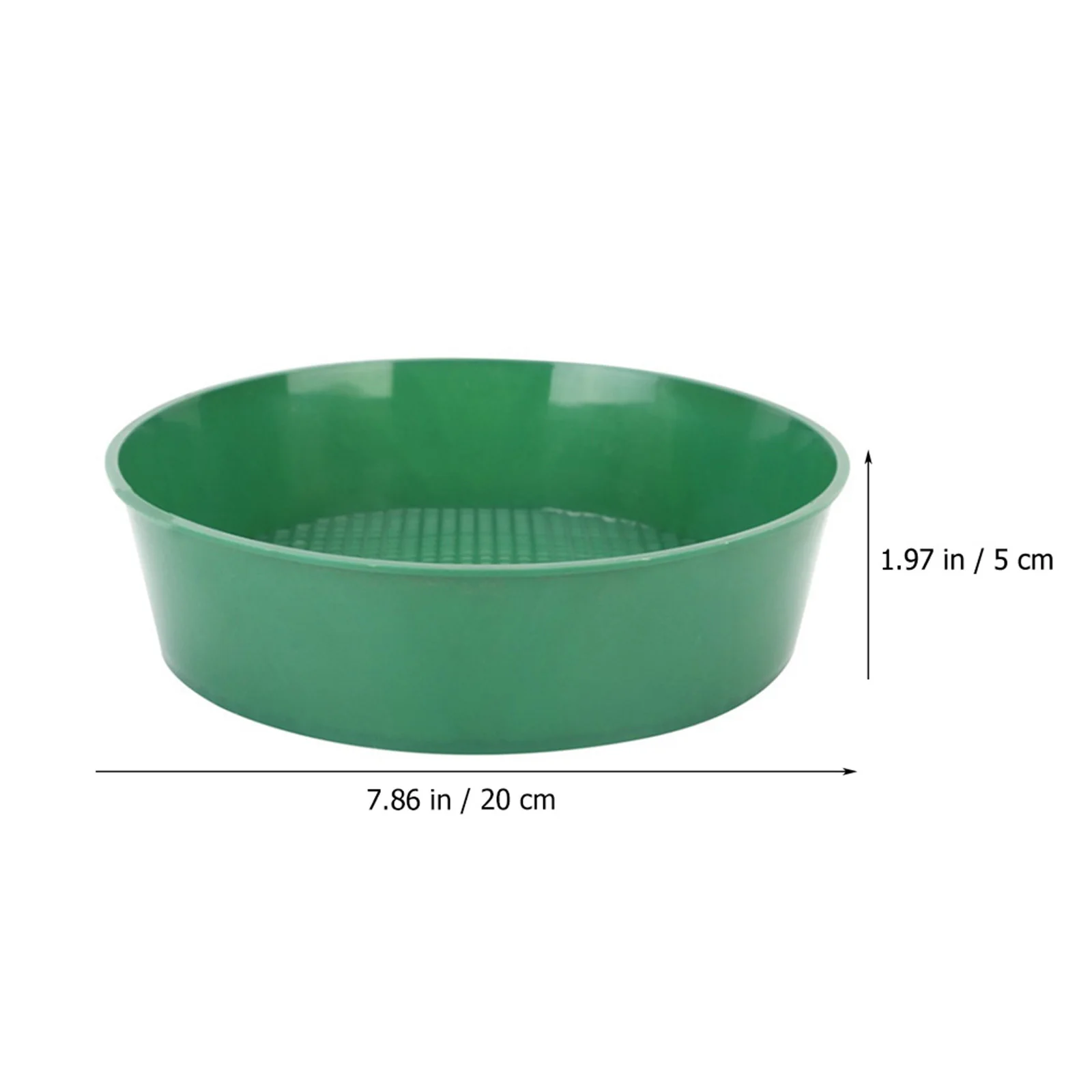 Tamis à mailles de jardin en plastique, outil de tamisage de sol Portable, passoire de sol manuelle de forme ronde pour roches de sable, filtrage des débris, jardinage