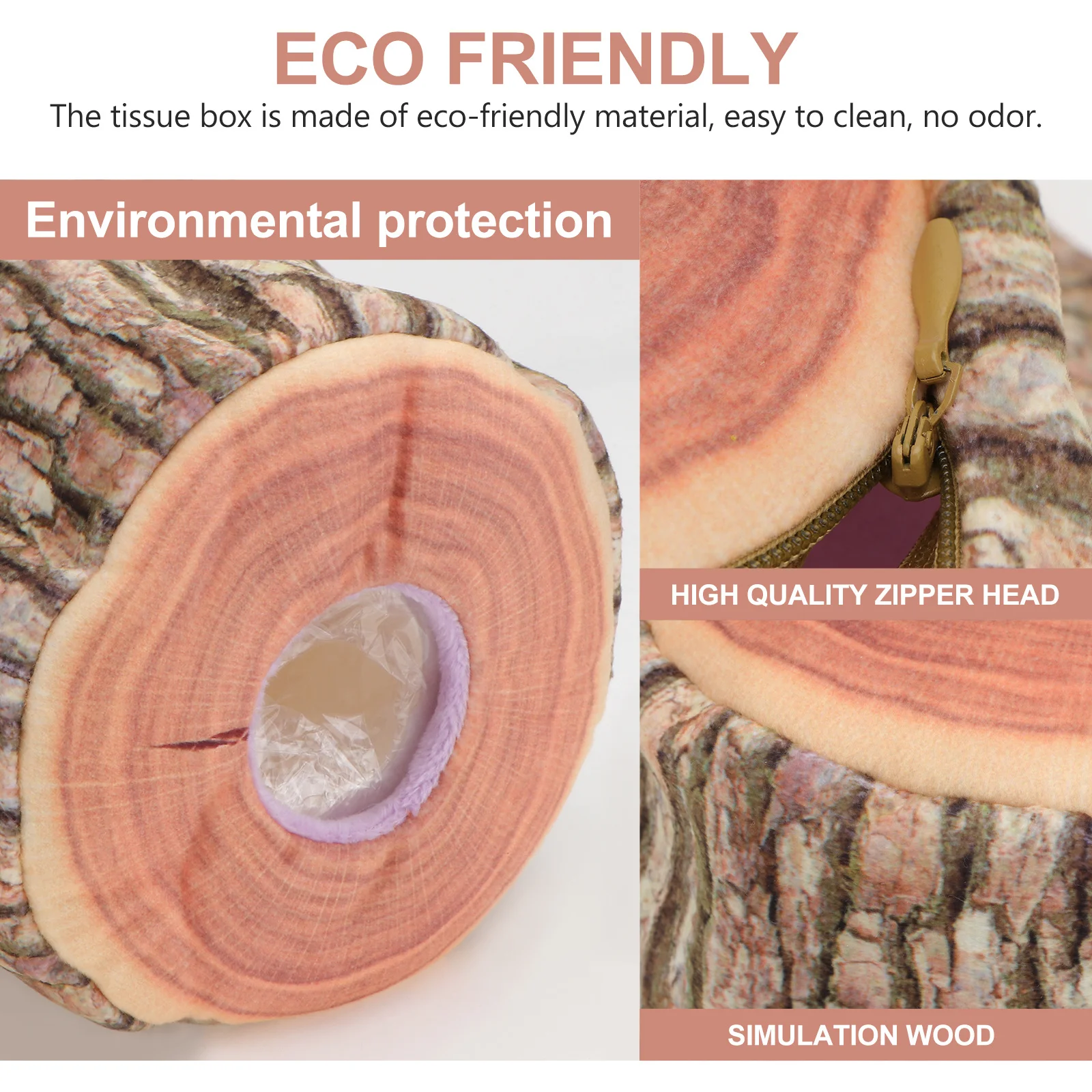 

1Pcs Tree Napkin Box Light Brown Simulation Tissue Holder Desktop Organizer Decorative Tissue Container Home Supplies