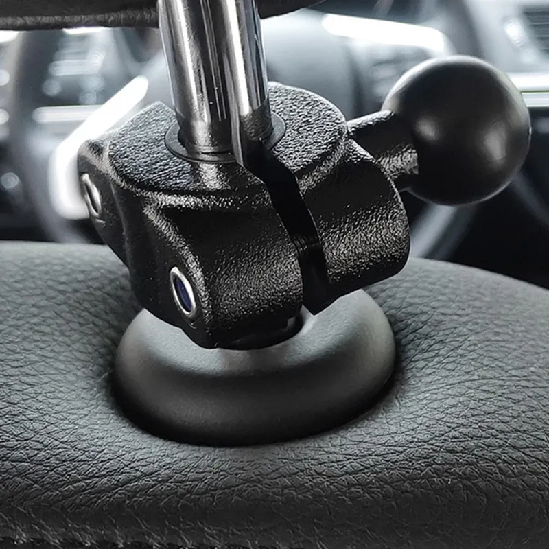 1 Set New Rail Mount 1 Inch Ball Car Headrest Motorcycle Scooter Rearview Mirror Stem Bar Mount For Gar Min Gopro