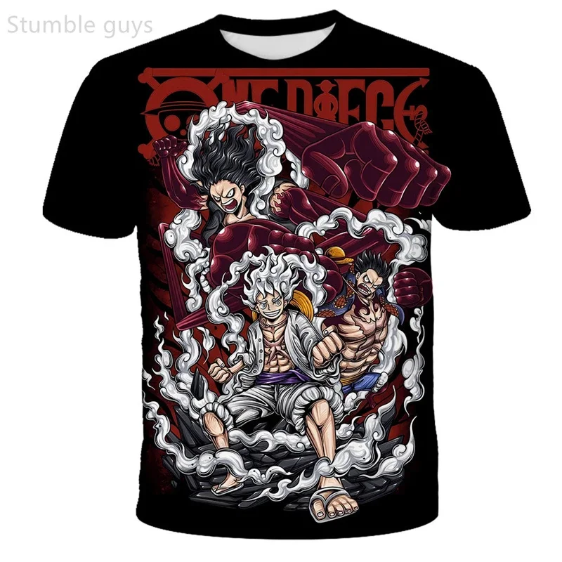 Kinder One Piece Brook Anime T-Shirt Sommer Lässiges Kurzarm-Oberteil Jungen Herren Atmungsaktives Jersey Schnelltrocknend Alltagskleidung