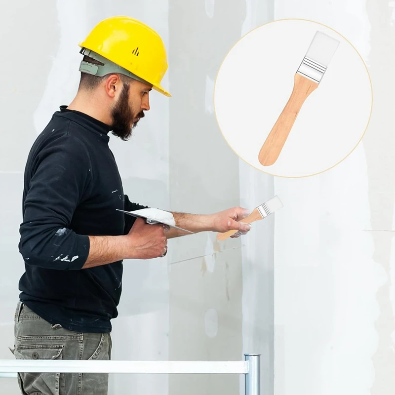 Ensemble de pinceaux en poils de chèvre pour la peinture acrylique, pinceau de vadrouille durable, mélange polyvalent