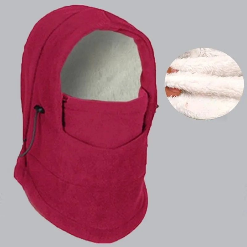 أغطية رأس شتوية مبطنة بالصوف 2 في 1 للجنسين - ركوب الدراجات، مقاومة للرياح/البرودة، دافئة، تدفئة الأذن