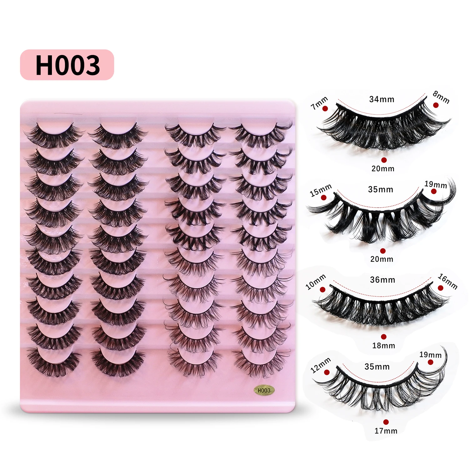 10/20 paires D Curl russe bande cils en gros Volume en vrac naturel vaporeux faux cils maquillage fournisseurs