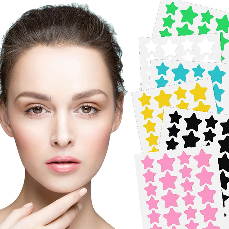 336pcs Hydrocolloid Pimple Patch Waterproof Colored Stars Shaped Spots Pimple Treatment Concealer Patches Cover Patch