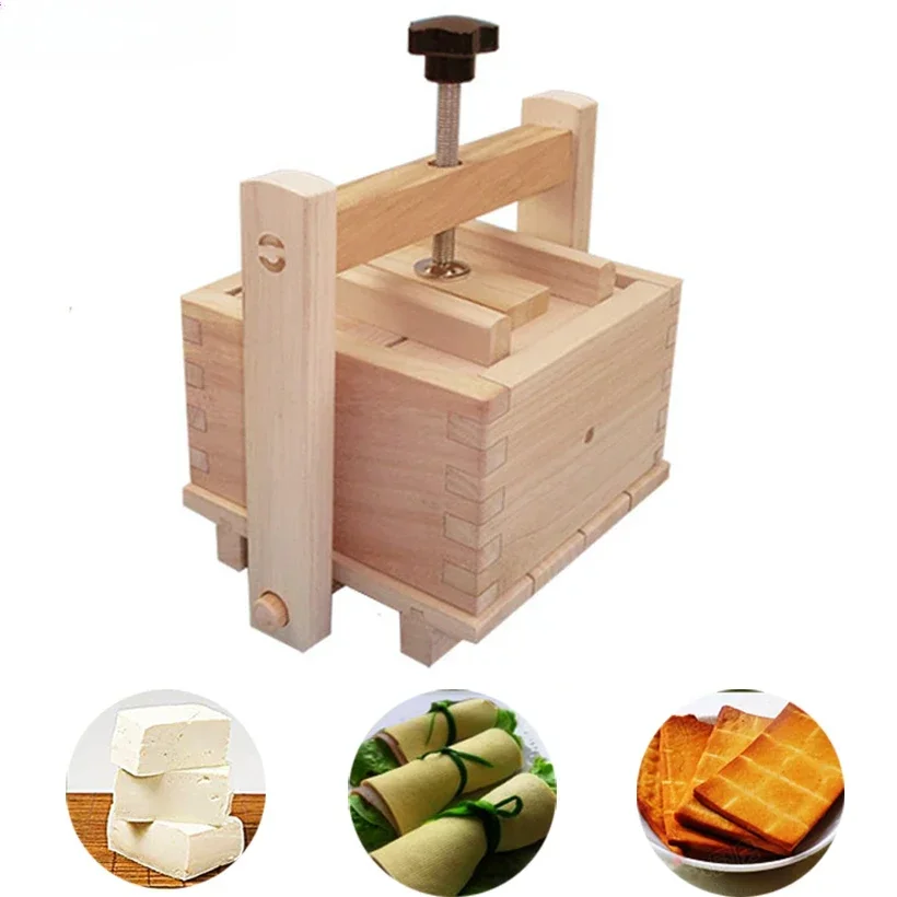 

DIY Wooden Tofu Press Mould Set Homemade Cheese Tofu Mold Soybean Curd Tofu Making Mold Kitchen Accessories Cooking Tool