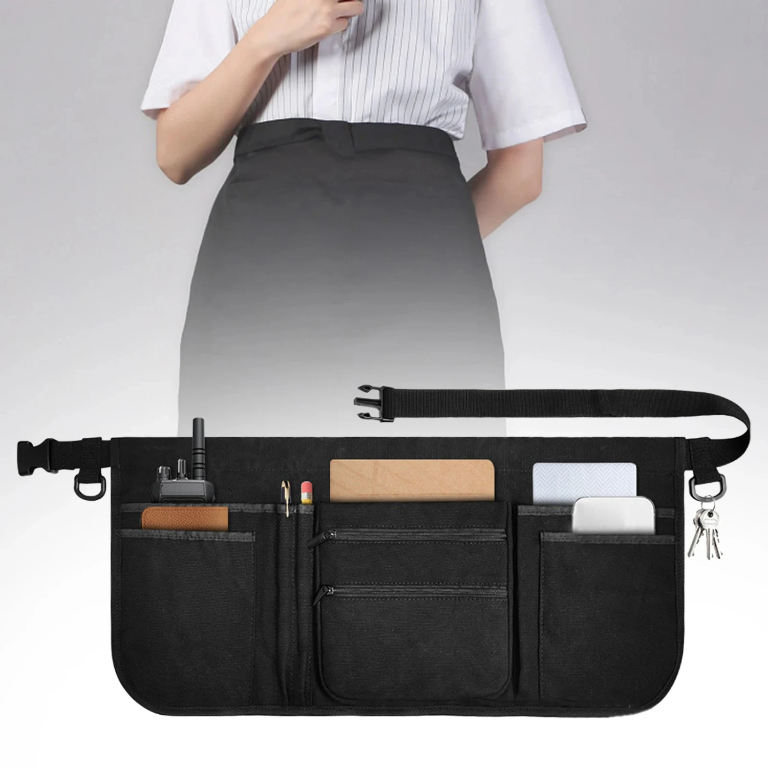 Waist Apron Portable Utility Tool Belt Waist Money Pouch Multipurpose Waiter Apron Craftsmen Outdoor Carpenter Waiter Accessory