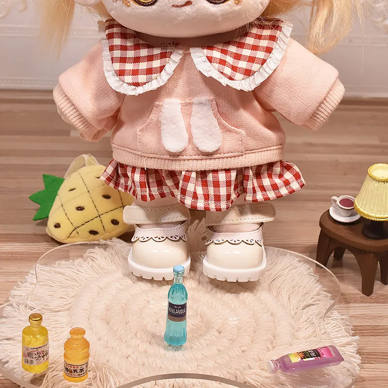 Länge 5,5 cm Puppenkleidung Zubehör 20 cm Baumwollpuppen Lederschuhe für MellChan Spielzeugschuhe Dress Up Kits Weihnachtsfeiertagsgeschenke – Detail 4