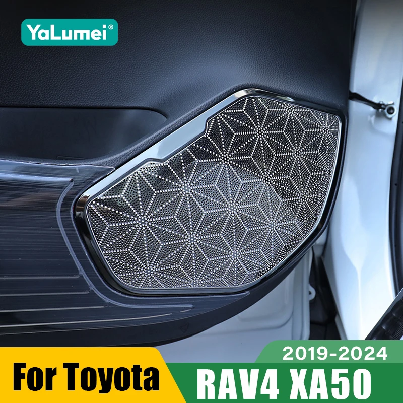 

For Toyota RAV4 XA50 2019 2020 2021 2022 2023 2024 RAV 4 Hybrid Car Door Audio Speaker Loudspeaker Tweeter Cover Accessories