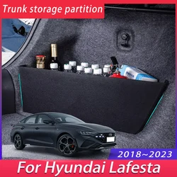 For Hyundai Lafesta SQ 2018~2023 2020 Car Upgrade Trunk Storage Partition Multifunction Storage Box Auto Interior Accessories