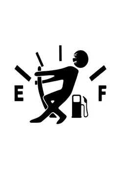 趣味拉動油箱指示器至滿油汽車貼紙,適用於汽車、摩托車等外部裝飾,乙烯基材質,13厘米*9.4厘米 6 最佳銷售 燃油貼紙 - №4