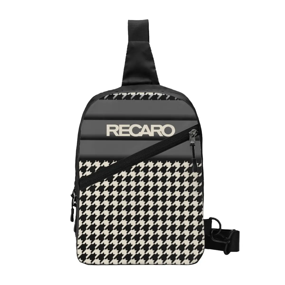 Recaros Logo Crossbody Sling Backpack for Men, btChest Initiated, Travel, Hiking Daypack